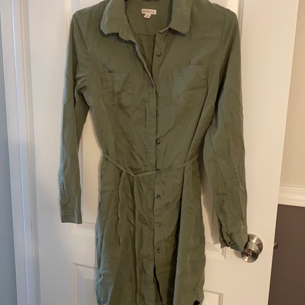 Merona button down dress